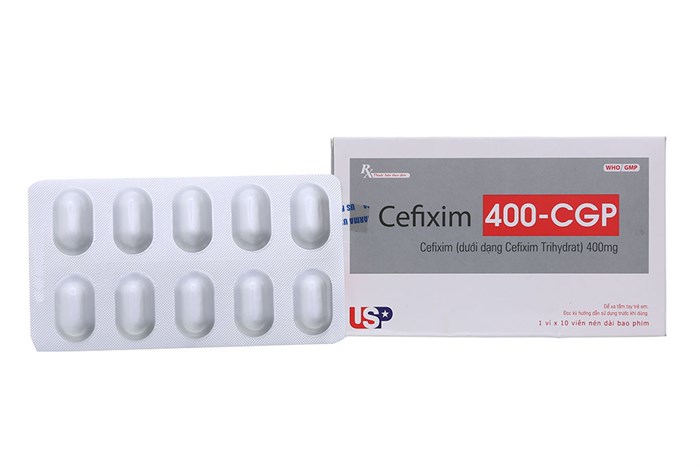 Cefixim 400 CGP USP (Hộp 10 viên)