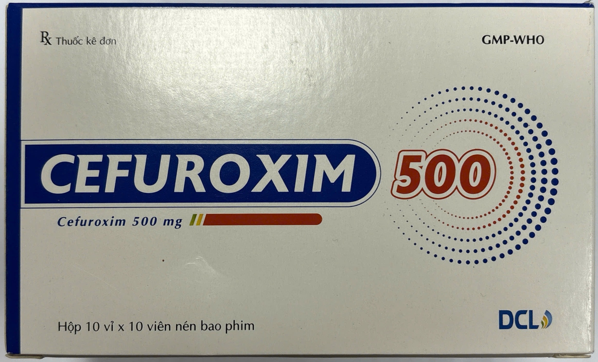 Cefuroxim 500mg Cửu Long (Hộp 100 viên)