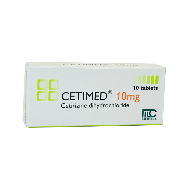 Cetimed cetirizine 10mg Medochemie (H/10v)