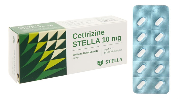 Cetirizine 10 mg Stella (Hộp 50 viên)