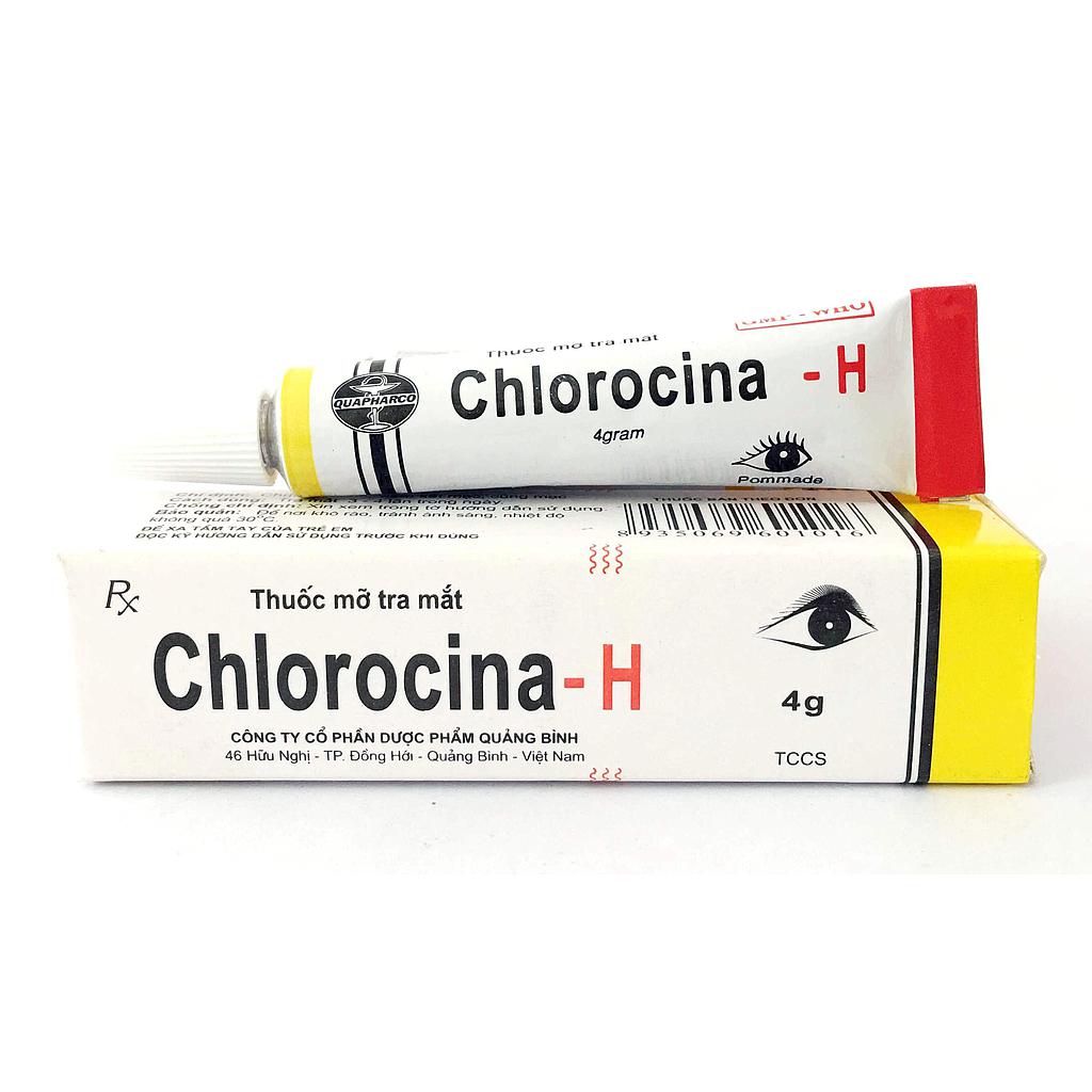 Chlorocina H mỡ tra mắt Quảng Bình (Cọc/10tuýp/4g)