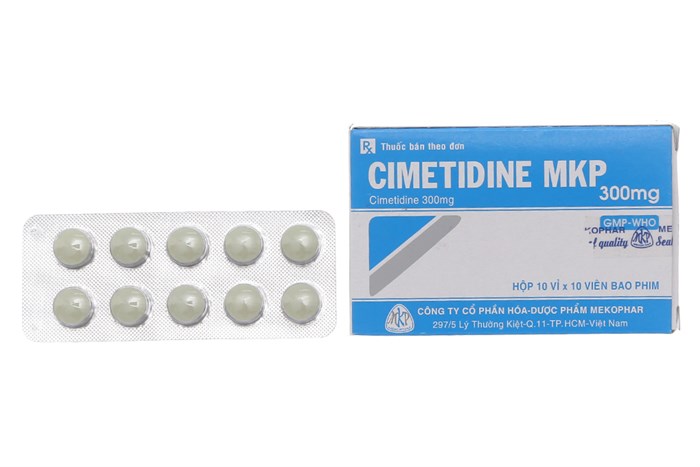 Cimetidine MKP 300mg Mekophar (Hộp 100 viên)