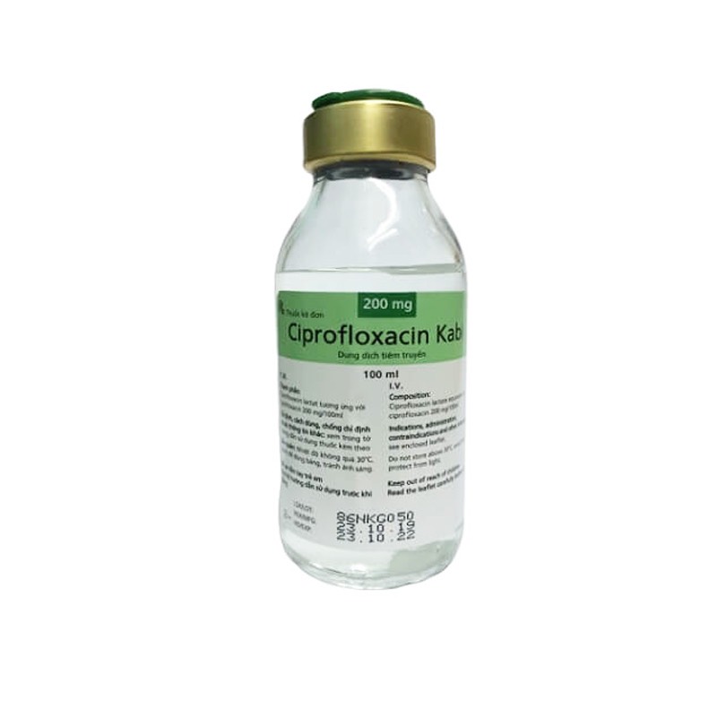 Ciprofloxacin Kabi 200mg truyền (Chai 100ml)