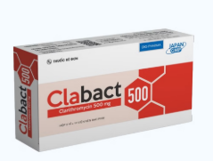 Clabact Clarithromycin 500mg DHG Hậu Giang (Hộp 20 viên)