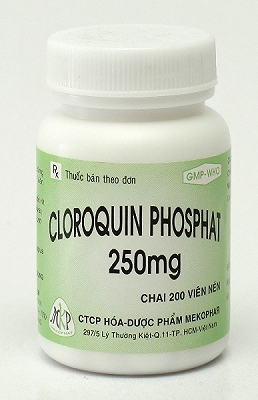 Cloroquin phosphat 250mg Mekophar (Lọ 200 viên)