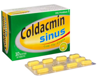 Coldacmin sinus DHG Hậu Giang (Hộp 100 viên)