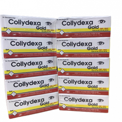 Nhỏ mắt Collydexa Gold Hà Nội (Cọc 10 chai x 5ml)