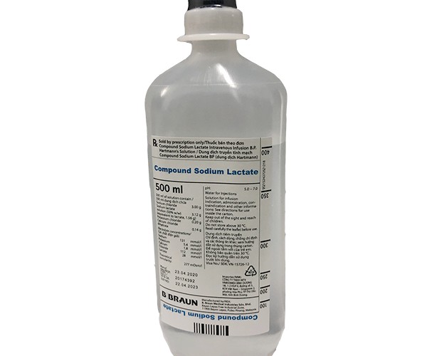 Dịch truyền Compound Sodium Lactate Braun Ringer Lactate (Chai 500ml)