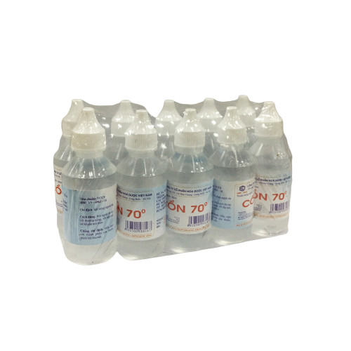 Cồn 70 Hóa Dược (Cọc 10 lọ x 50ml)