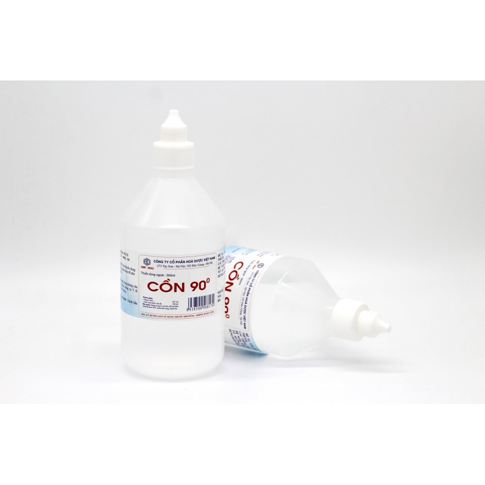 Cồn 90 Hóa Dược (Chai 500ml)
