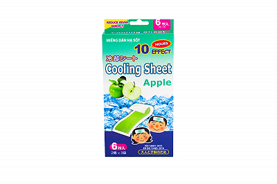 Miếng dán Hạ Sốt Cooling Sheet Apple Dán Tân Á (Hộp 6 miếng)