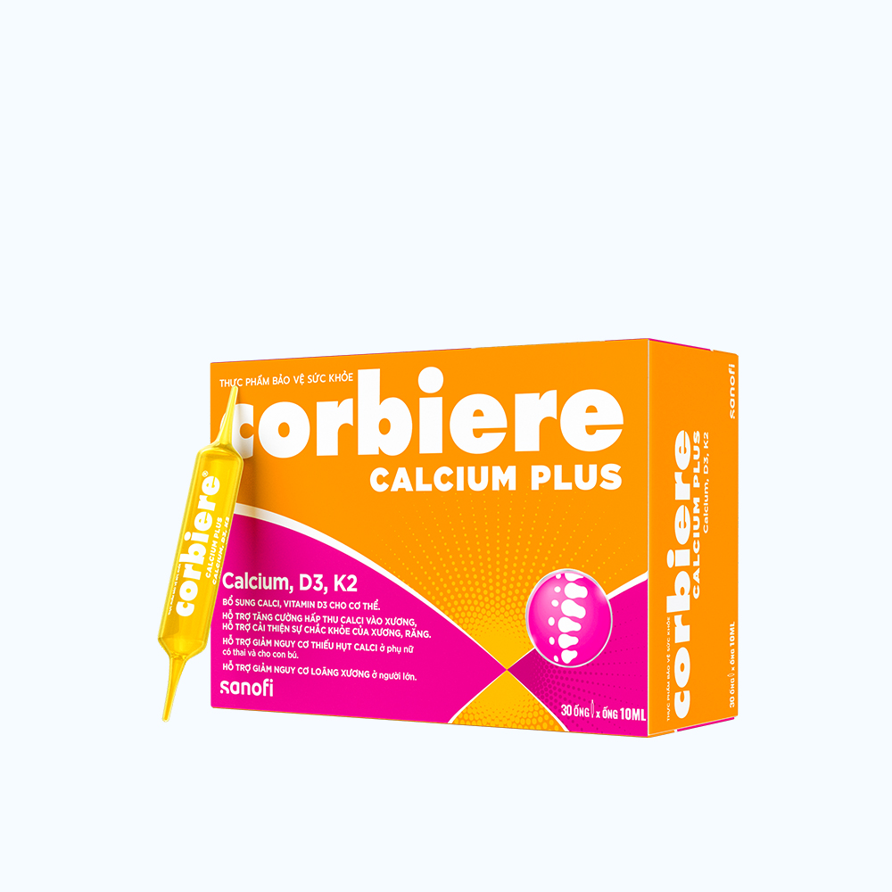Corbiere Calcium Plus Sanofi 10 ML (Hộp 30 ống)