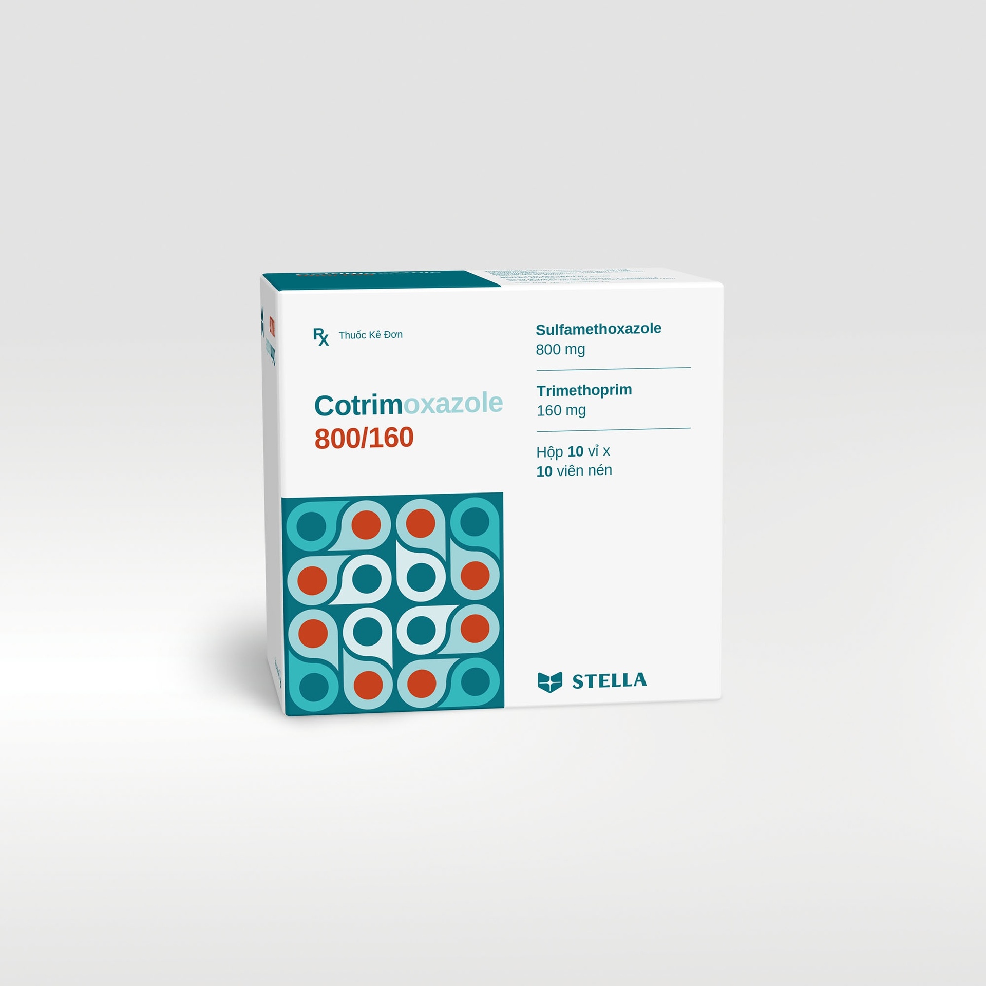 Cotrimoxazole 800/160mg Stella (Hộp 100 viên)