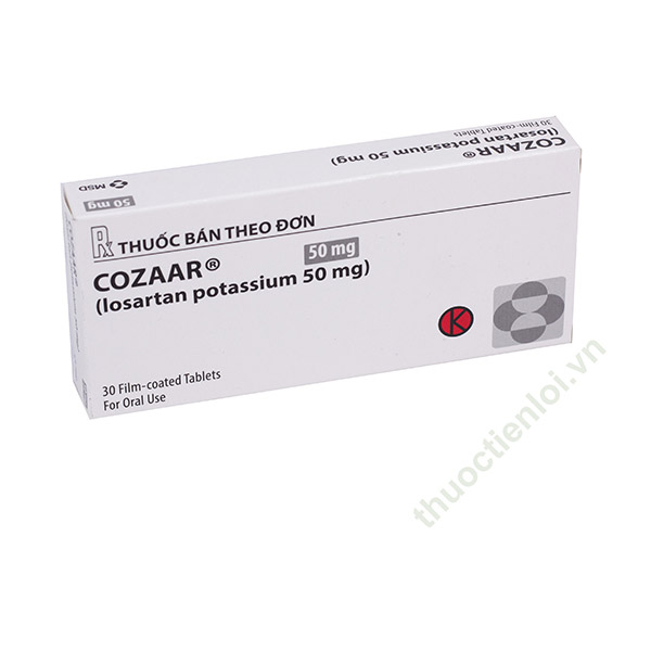 Cozaar Losartan 50mg MSD (Hộp 28 viên)