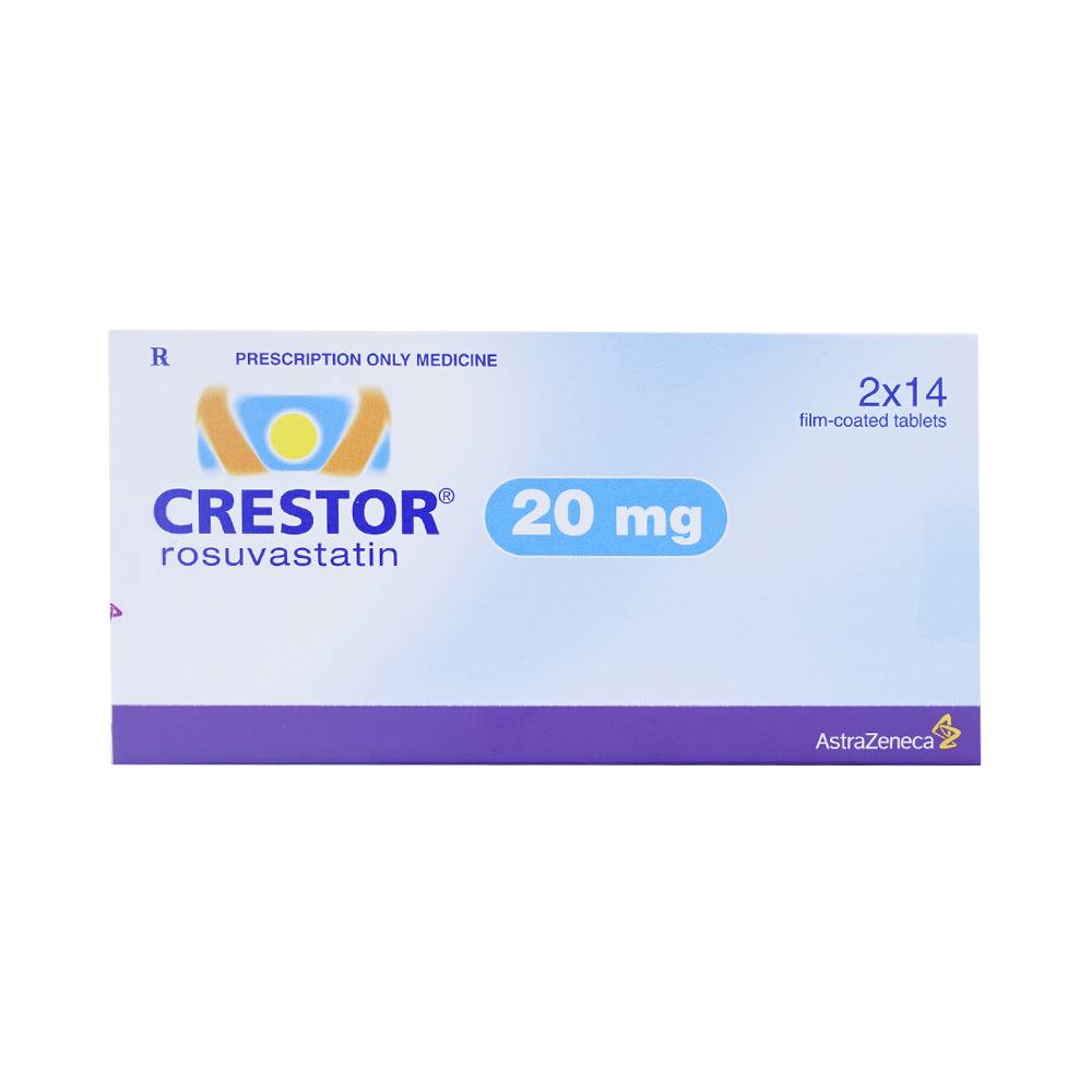 Crestor 20mg Astrazeneca (Hộp 28 viên)