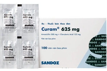 Curam 625mg Sandoz (Hộp 100 viên)