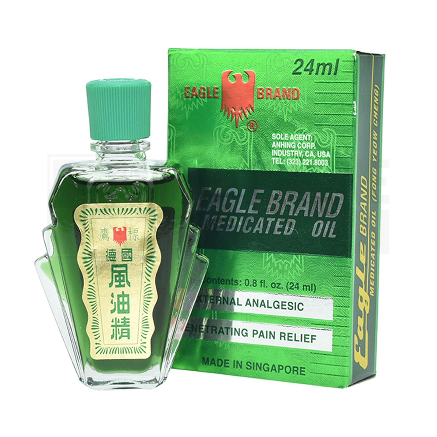 Dầu gió xanh con ó Eagle Brand Singapore (Lọ 24ml)