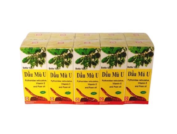 Dầu Mù U dược phẩm Quang Minh 15ml (Cọc 10 lọ x 15ml)