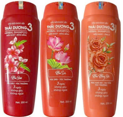 Dầu xả dược liệu Thái Dương 3 (Chai/200ml) đỏ