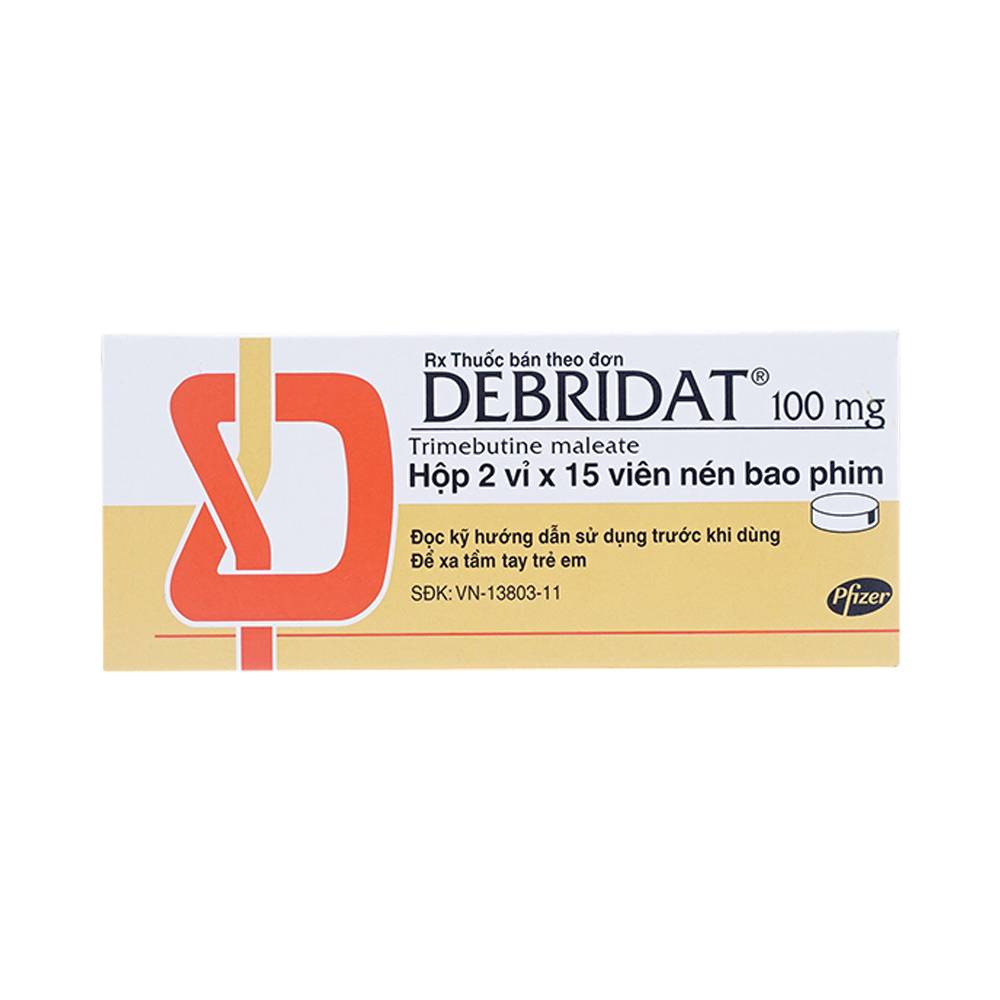 Debridat Trimebutine 100mg Pfizer (Hộp 30 viên)