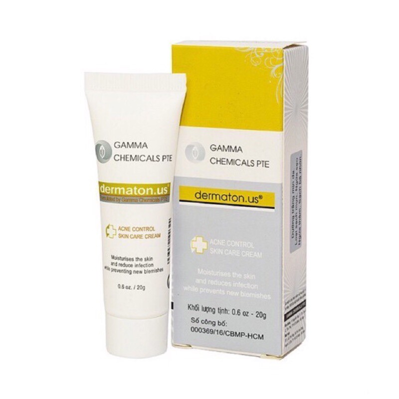 Dermaton US kem Trị mụn Gamma Chemicals (Tuýp 20g)
