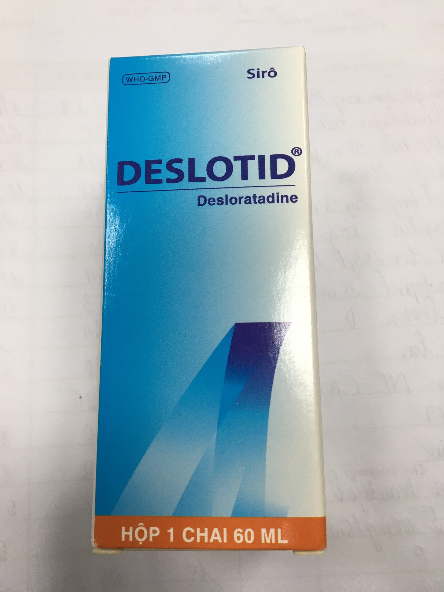 Deslotid Desloratadin Siro 0.5mg/ml OPV (Lọ/60ml) Lọ to