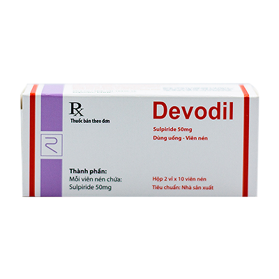 Devodil Sulpirid 50mg Re Medica (Hộp 20 viên)