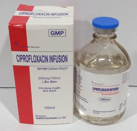 Dịch Truyền Ciprofloxacin Infusion 200mg Trung Quốc (Lọ/100ml) Date 01/2027