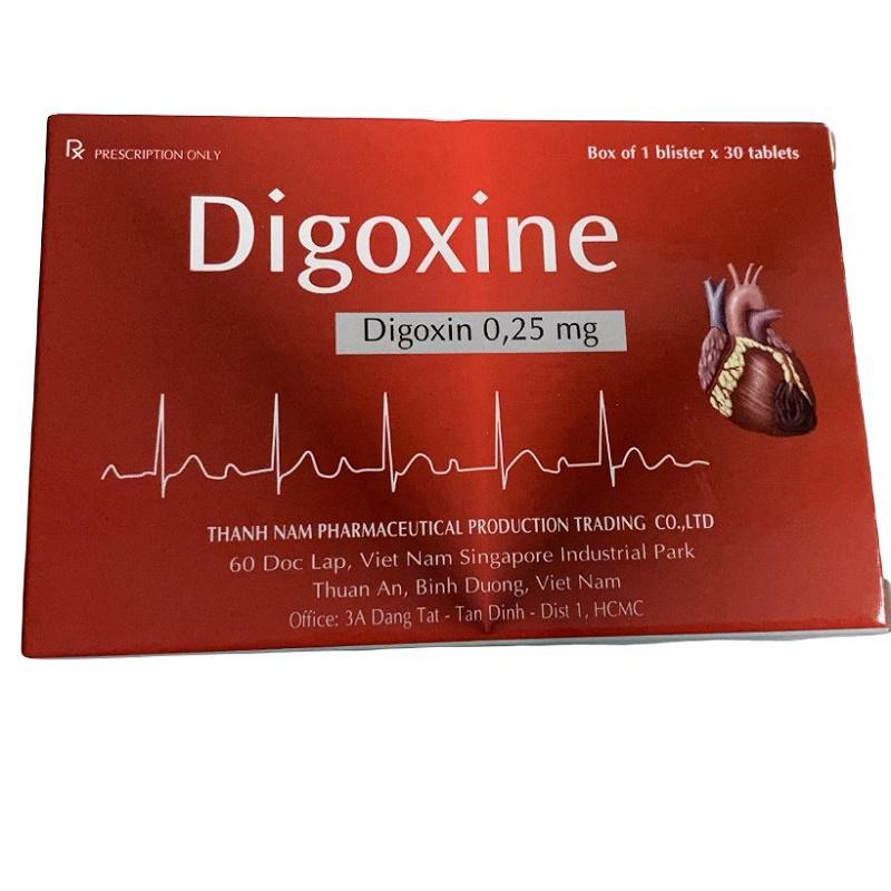 Digoxine Digoxin 0.25mg Thành Nam (Hộp 30 viên)