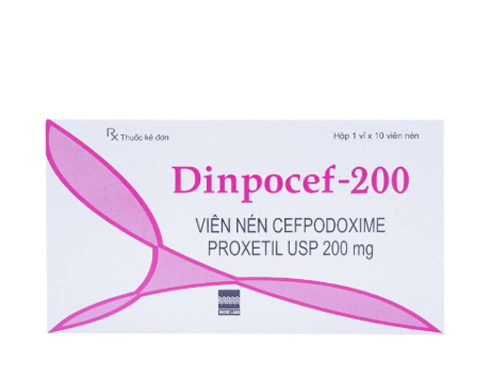 Dinpocef Cefpodoxim 200mg Ấn Độ (Hộp 10 viên)