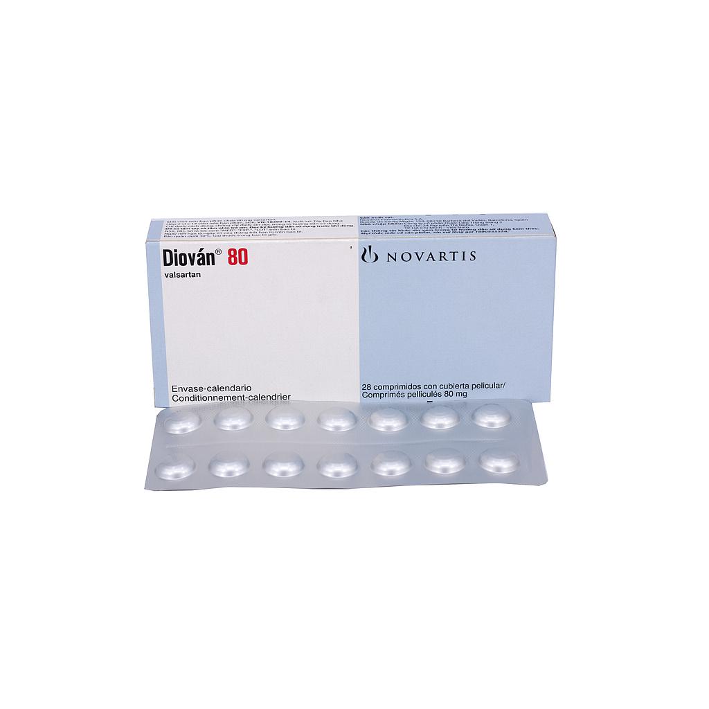 Diovan Valsartan 80mg Novartis Tây Ban Nha (H/28v)