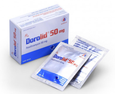 Dorolid Roxithromycin 50mg Domesco (Hộp 10 gói x 3g)