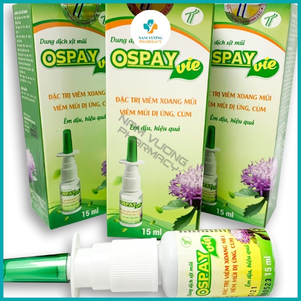 Dung dịch xịt mũi Ospay vie Trường Thọ (lọ/15ml) date 01/2024