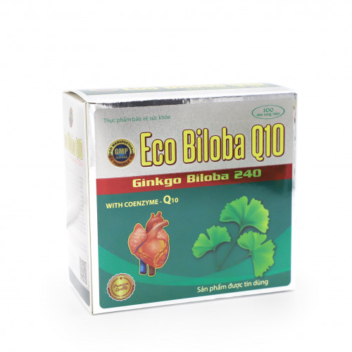 Viên uống Eco Biloba Q10 240mg Đại Uy Xanh (Hộp 100 viên)
