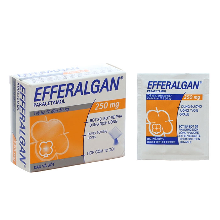 Efferalgan 250 gói bột Pháp (Hộp 12 gói)