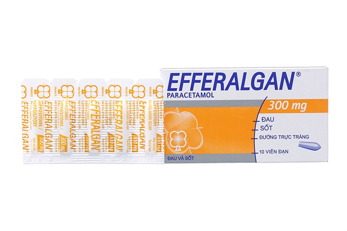 Viên đặt Efferalgan 300mg Pháp (Hộp 10 viên)