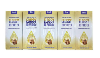 Nhỏ mũi Elossy Baby 0,025% trẻ em Dược Khoa (Cọc 10 lọ x 8ml)