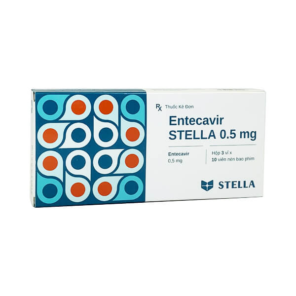 Entecavir 0.5mg Stella (Hộp 30 viên)