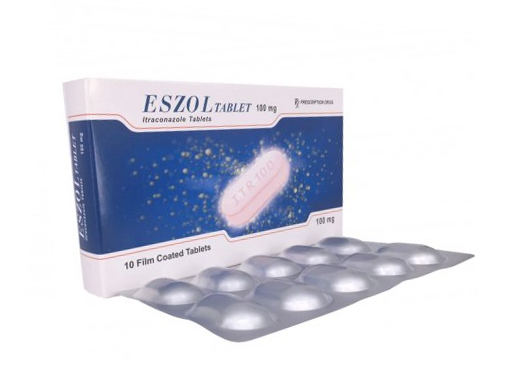 Eszol itraconazole 100mg India (H/10v) Date 11/2026