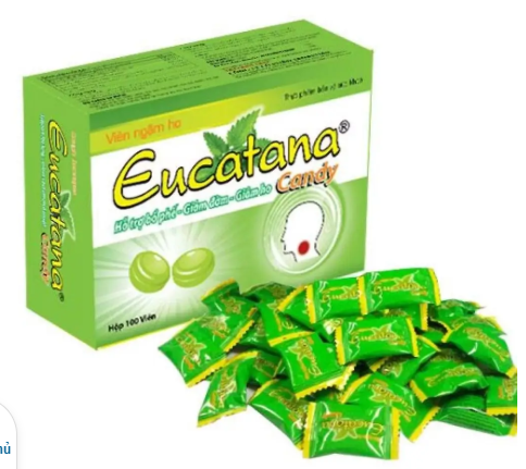Viên uống Eucatana Candy ngậm ho Tân Á (mã rẻ) (Hộp 100 viên)
