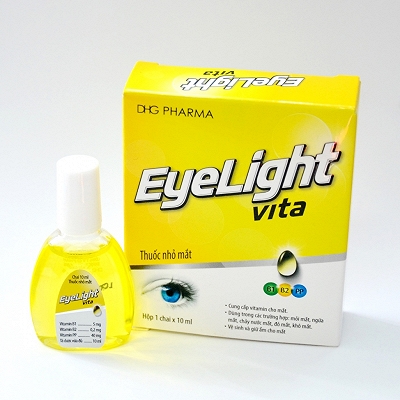 Nhỏ mắt Eyelight Vita Yellow DHG Hậu Giang (vàng) (Lọ 10ml)