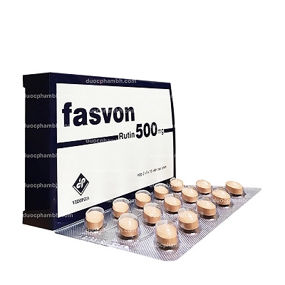 Fasvon Rutin 500mg Vidipha (Hộp 30 viên)