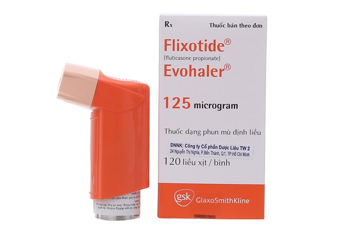 Thuốc xịt Flixotide Evohaler 125mcg GSK (Lọ 120 liều)