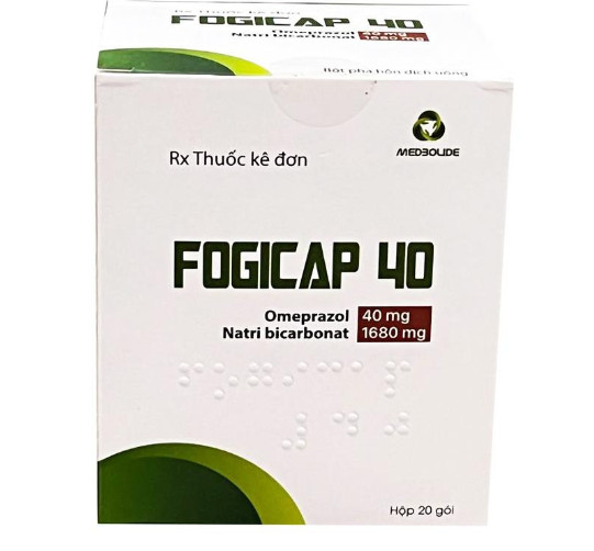 Fogicap 40 omeprazol 40mg Phong Phú (Hộp 20 gói)