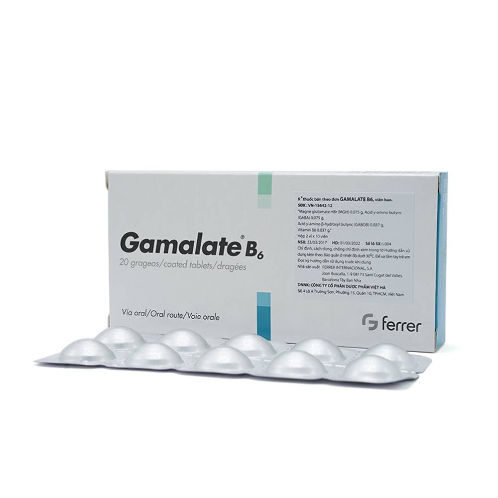 Gamalate B6 Ferrer Spain (Hộp 20 viên)