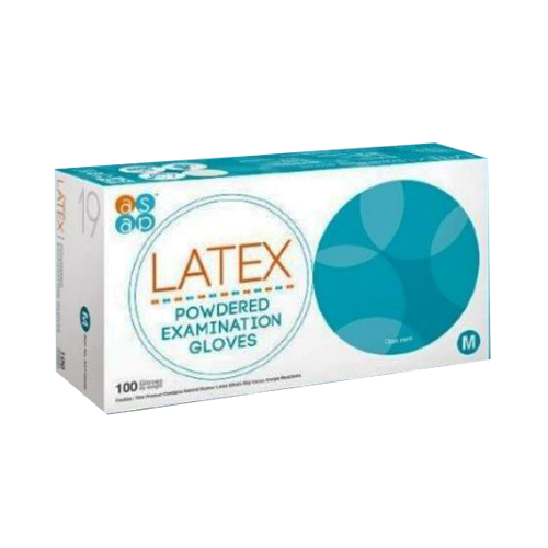 Găng tay y tế Latex có bột Size M (Hộp 100 cái)