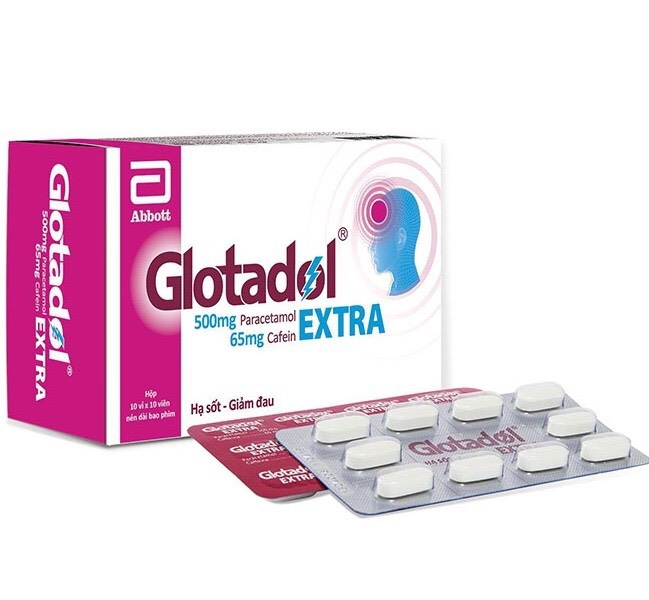 Glotadol Extra 500mg/65mg Abbott (Hộp 100 viên)
