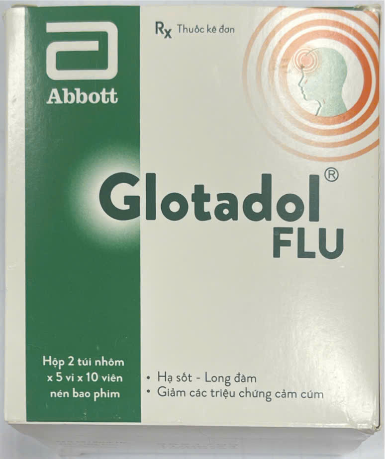 Glotadol Flu Abbott (Hộp 100 viên)