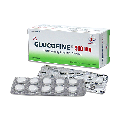 Glucofine 500mg Domesco (Hộp 50 viên)