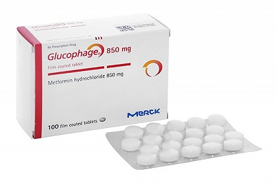 Glucophage Metformin 850mg Merck (Hộp 100 viên)
